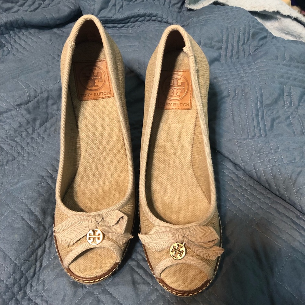 Tory Burch wedges sz 9.5!